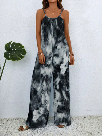 Spring Summer New Casual Vintage Beach Style Women'S Jumpsuit For Outing