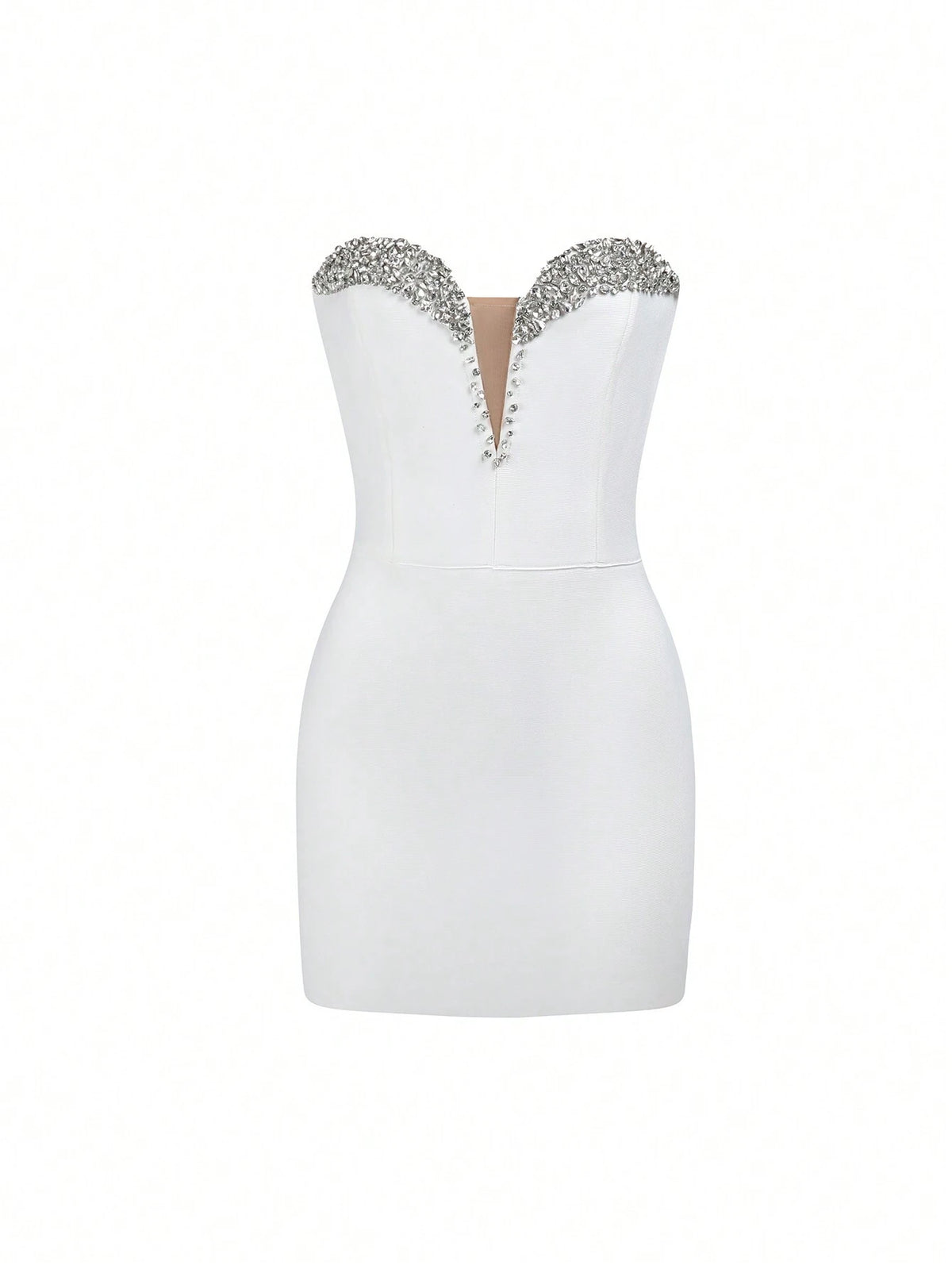 Strapless Mesh Mini Dress Sexy Party Noble Women Clothing