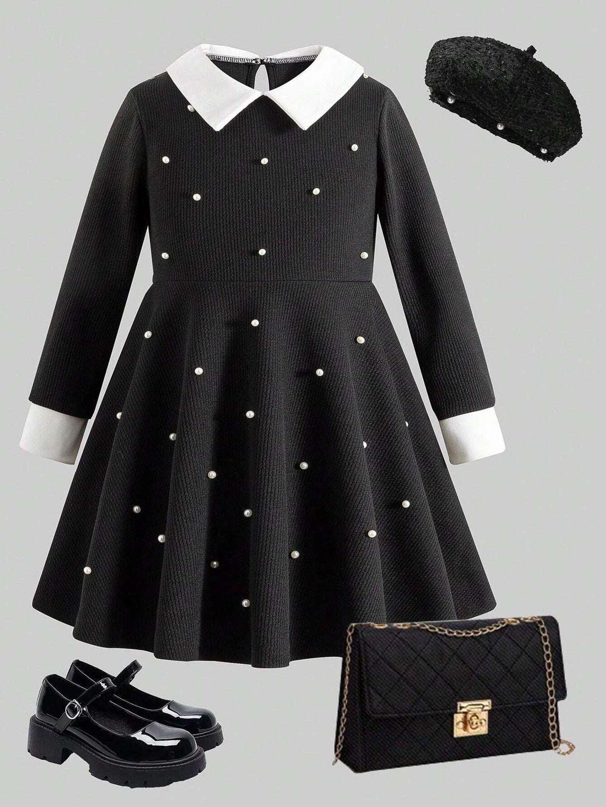 Streecool Kids Girls' Sweet & Lovely Gradient Pink Butterfly Puff Sleeve Mesh Patchwork Dress