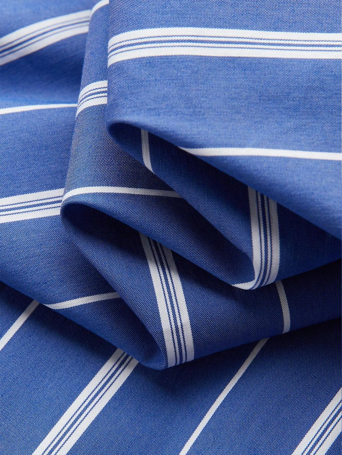 Striped Bow-Tie Decor Casual Shirt - No Belt Included