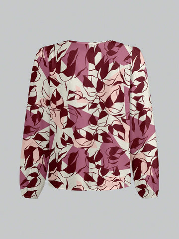 Casual Minimalist Apricot Elegant Women Shirt