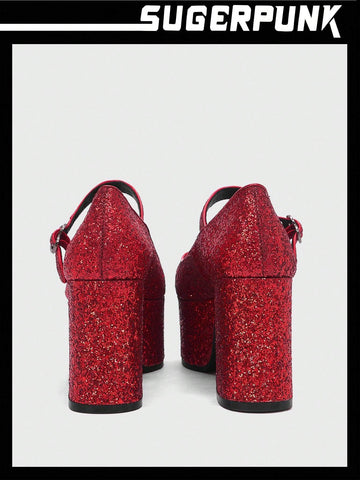 Sugerpunk Ladies' Fashion Chunky Heel Sandals For Versatile Occasions