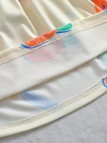 Summer Casual And Cute 2-Piece Cami Dress For Toddler Girls