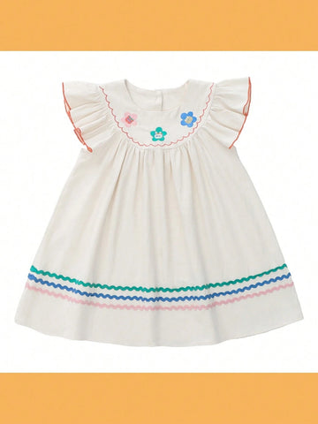Summer Cute Dress For Young Girls, Children's Clothing For Summer Season