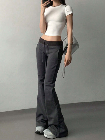 Summer Flared Elastic Waist Pants