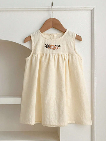 Summer New Arrival Embroidered Top Dress For Girls