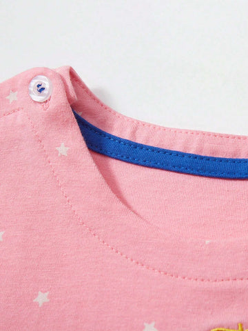 Summer Short Sleeve Pure Cotton Girls" Dress Fashionable Children Princess Dress