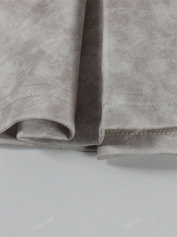 Summer Solid Color Letter Print Pit Strip Tight Spice Short Sleeveless Vest Top Pleated Skirt Suit Female