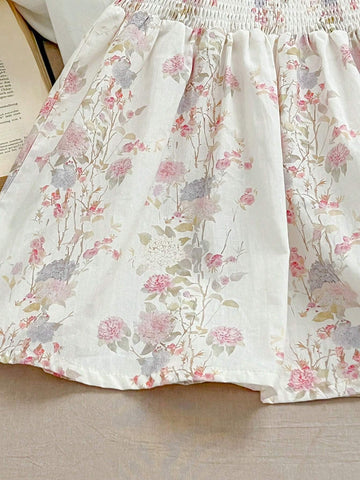 Summer Sweet Ditsy Floral Princess Dress For Girls