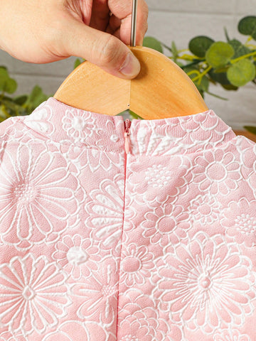 Summer Young Girl New Butterfly Flower Mesh Patchwork Dress