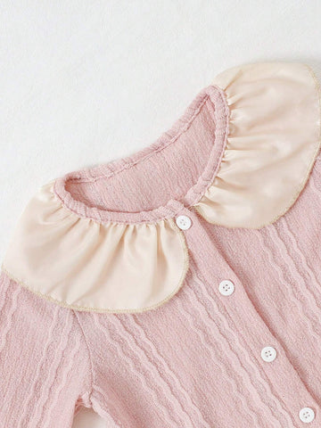 Sweet Cute Fashionable Collared Cardigan