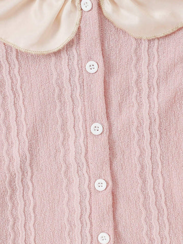 Sweet Cute Fashionable Collared Cardigan