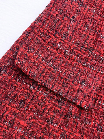 Sweetra French Elegant High-End Waist Fit Strapless A-Line Mini Dress For Women