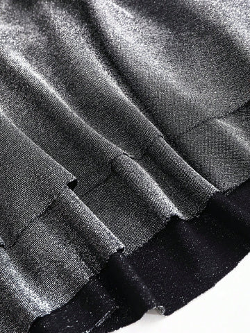 Sweetra Women's Sexy Halter Asymmetrical Criss-Cross Backless Plunge Neck Clubwear Dress