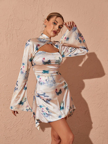 Sybil Satin Mini Dress