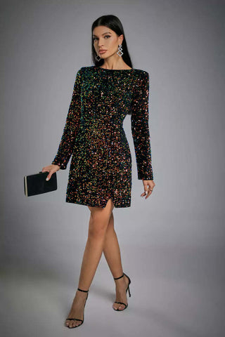 Sydney Multicolored Mini Sequin Dress