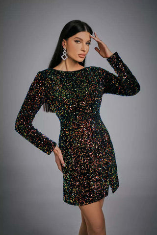 Sydney Multicolored Mini Sequin Dress