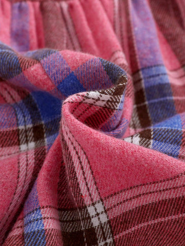 THE HAPPY LOOK Young Girls Pink Ruffled Collar Long Sleeve Casual Blouse For Fall & Winter