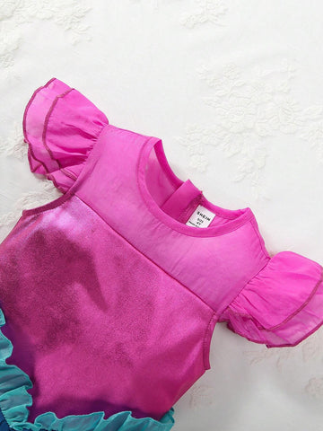 Tail Style Sparkly Dress For Girls