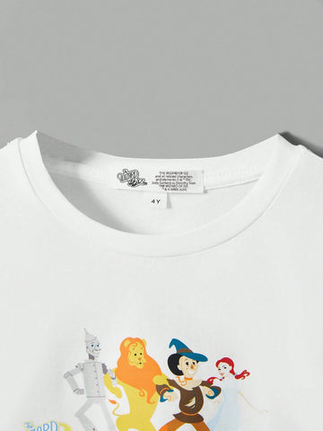 Young Girl Cartoon Graphic Tee