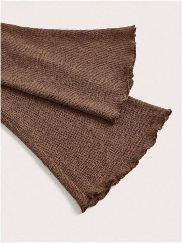 Tie Front Cut Out Side Top & Lettuce Trim Skirt