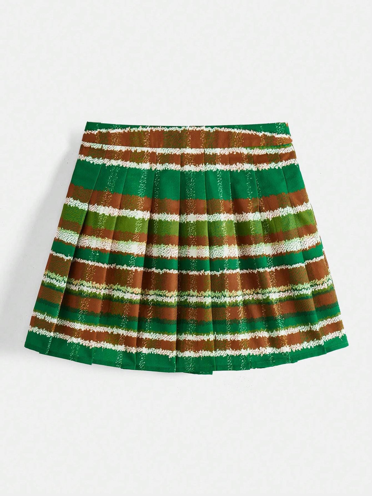 Tim Lord Women'S Striped Pleated Skirt