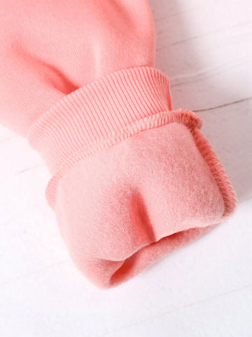 Toddler Cartoon Pattern Hooded Sweatshirt And Sweatpants Set