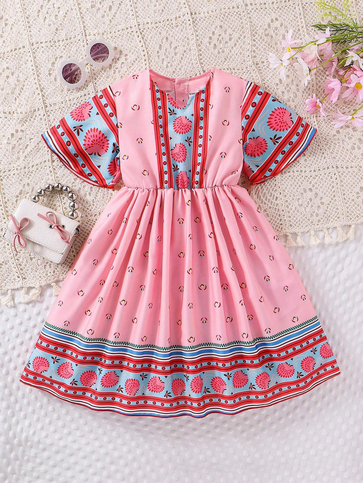 Toddler Girls' Elegant Vacation Style Fashion Dress