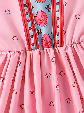Toddler Girls' Elegant Vacation Style Fashion Dress