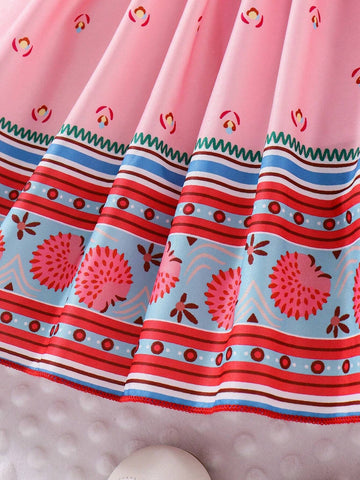 Toddler Girls' Elegant Vacation Style Fashion Dress