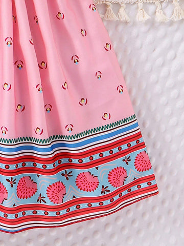 Toddler Girls' Elegant Vacation Style Fashion Dress