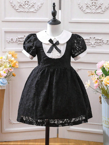 Toddler Girls' Lace Romantic Elegant Dress