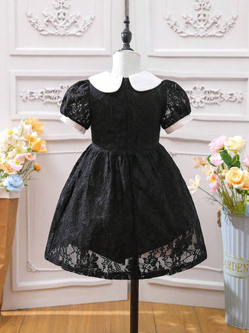 Toddler Girls' Lace Romantic Elegant Dress
