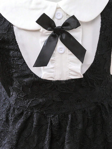 Toddler Girls' Lace Romantic Elegant Dress