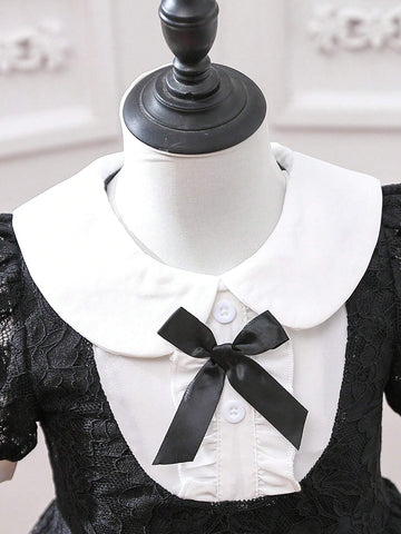 Toddler Girls' Lace Romantic Elegant Dress