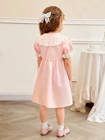 Toddler Girls' New Summer Lace Princess Style Dress