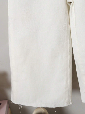 Toddler Girls' Soft Washed Denim Wide Leg Pants