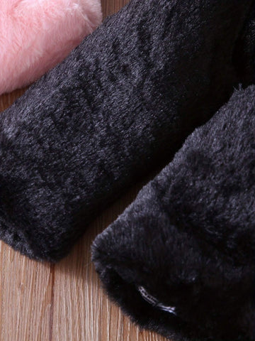 Toddler & Young Girl Girls Faux Fur Lined Thick Cotton Padded Jacket, Warm Winter