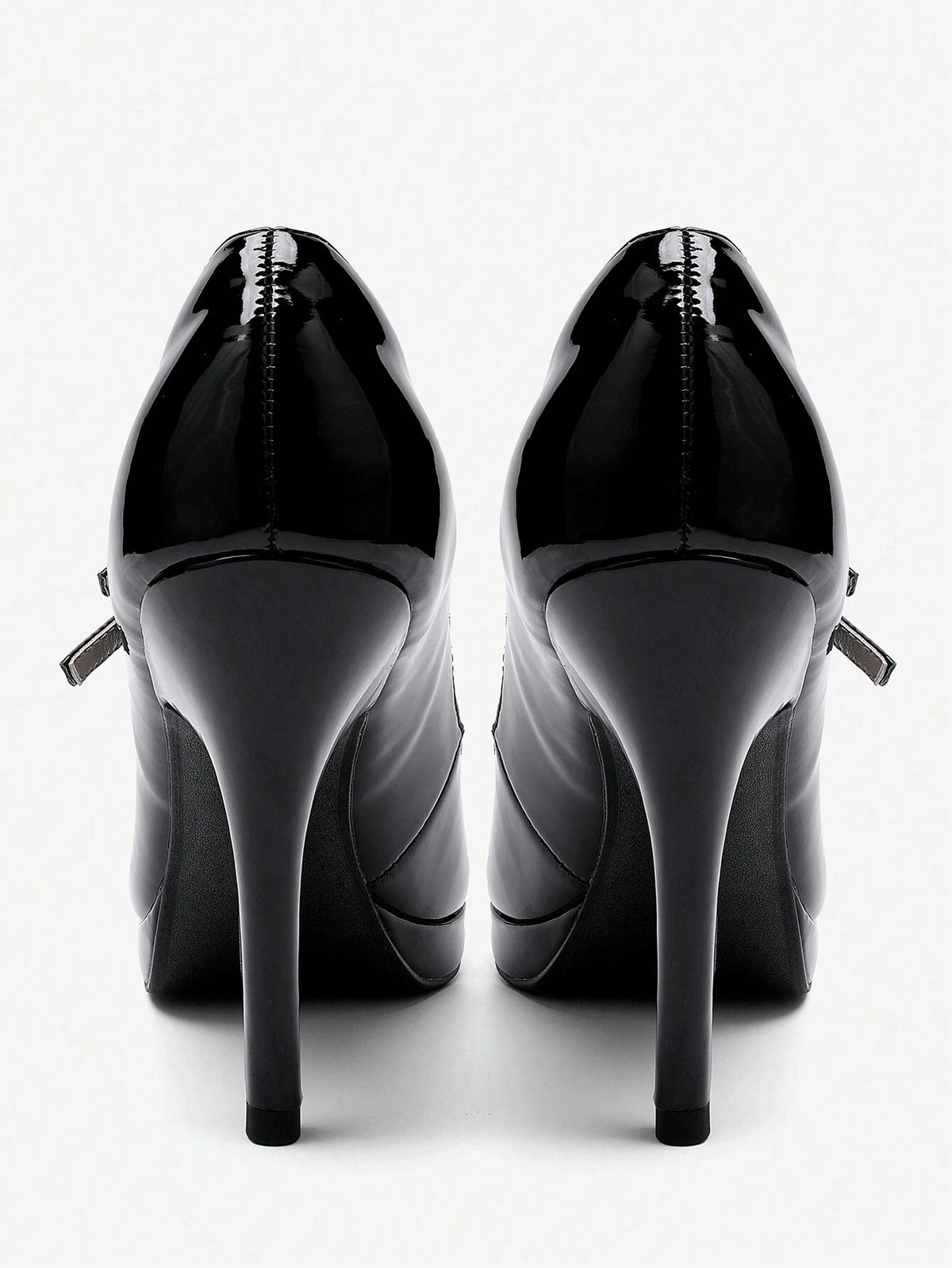 VAEFMLTNO Women's New Party & Prom High Heel Shoes, Waterproof Platform, Patent Leather Slim Heel