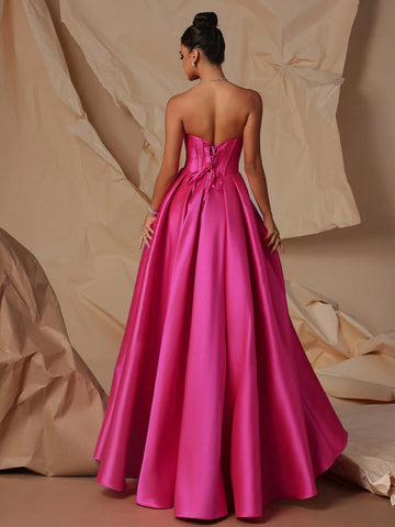 VIPGIRL Elegant High Waist Leg-Lengthening Women Evening Dress