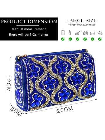Venus Chan Nigerian Women Heel Party Ladies Italian Design Shoes And Bag Set Decorated With Rhinestone