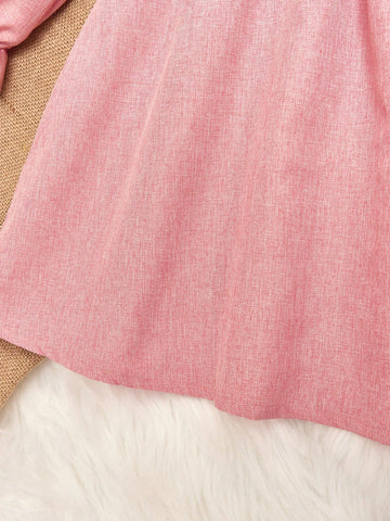 Vintaside Kids YoungboyyounggirlThis A-Line Children's Dress, The Pink Tone Highlights The Elegant Sweetness Of The Little Girl