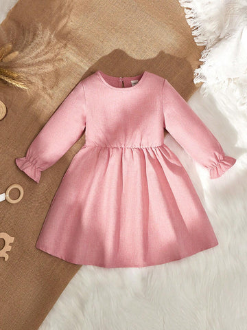 Vintaside Kids YoungboyyounggirlThis A-Line Children's Dress, The Pink Tone Highlights The Elegant Sweetness Of The Little Girl