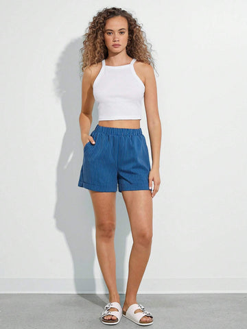 WESTFADE Pinstripe Shorts