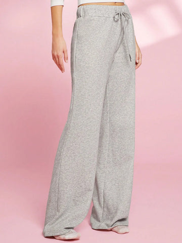 WESTFADE Spring Fleece Mid Rise Loose Flare Lounge Sweatpants