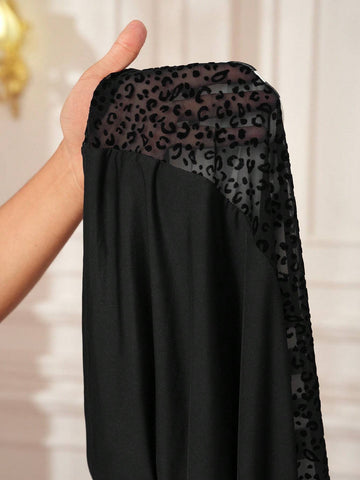 Wild Elegance by SHAWN ANDREA Designer Women's Zebra Leopard Print Choker Short Sleeve Mini Women's Party Dress Elegant