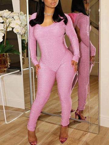 Women'S Hooded Backless Bodysuit