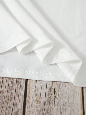 Women'S Letter & Heart Print 2pcs/Set