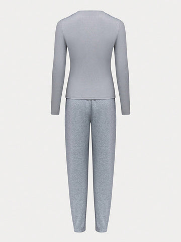 Women'S Long Sleeve And Long Pants Fleece 2pcs/Set