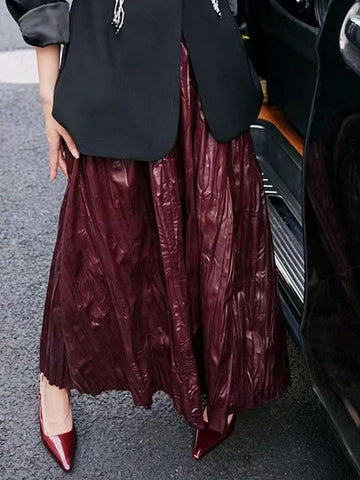 Women'S Solid Color Fashionable Mini Skirt